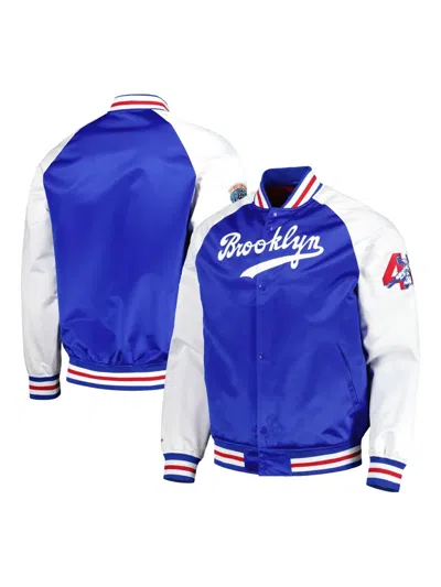 Mitchell & Ness Brooklyn Dodgers Jackie Robinson Legends Jacket In Blue