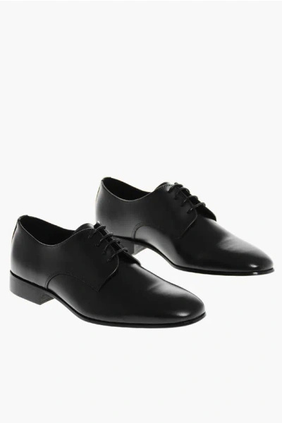 Corneliani Cc Collection Brushed Leather Derby Shoes
