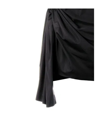 Givenchy Short Draped Skirt In Black