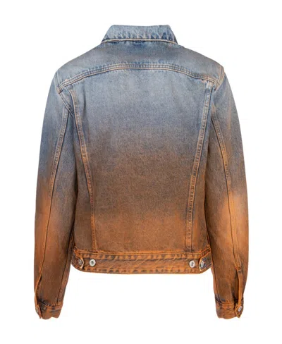 Off-white Degrade Denim Jacket In Blue