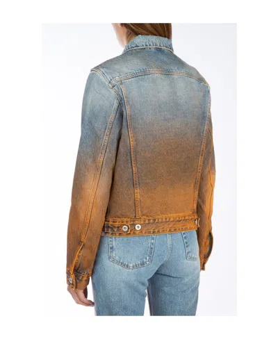Off-white Degrade Denim Jacket In Blue