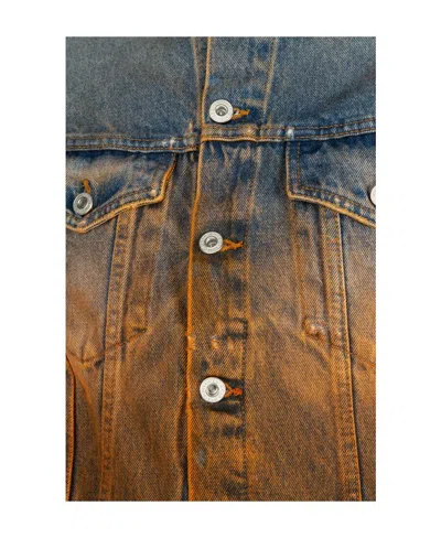 Off-white Degrade Denim Jacket In Blue