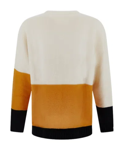 Off-white Logo-embroidered Jumper In Multi