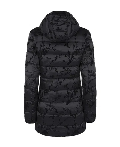 Ea7 Logo Patch Down Jacket In Black