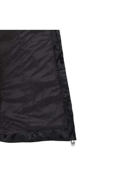 Ea7 Logo Patch Down Jacket In Black