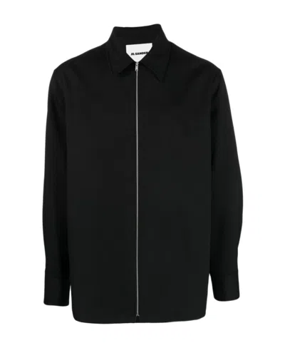 Jil Sander Straight Plain Jacket In Black
