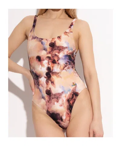 Vivienne Westwood Cherubs Swimsuit Woman Multicolor In Nude