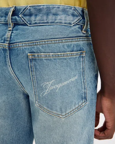 Jacquemus Cotton Jeans In Blue