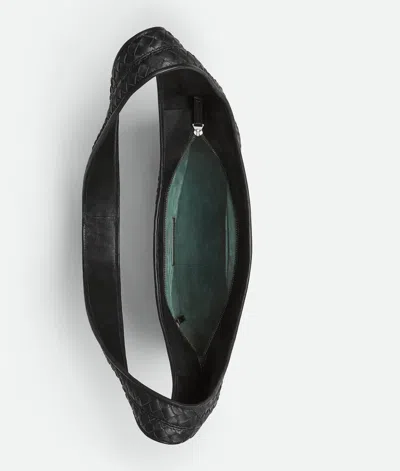 Bottega Veneta Brown Veneto Crossbody Bag In Black