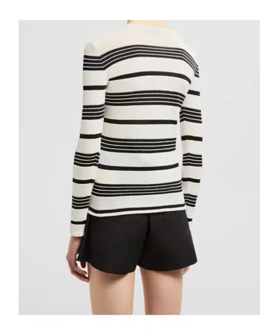 Moncler Knitted T-shirt In White