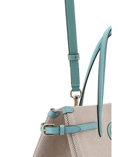 Valentino Antibes Logo Plaque Medium Tote Bag In Neutral