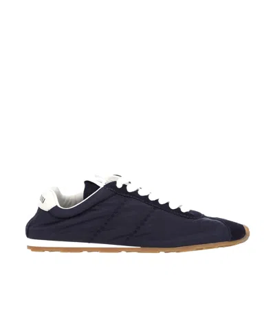 Miu Miu Nylon Sneakers In Blue