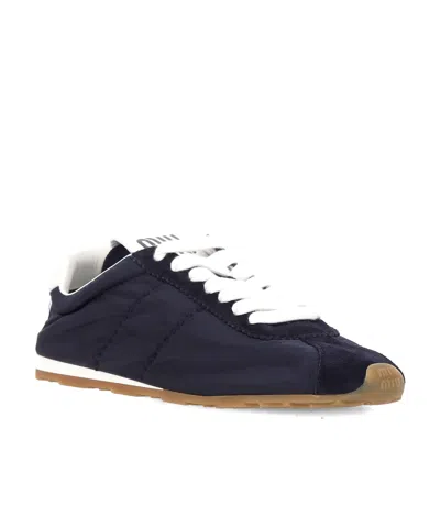 Miu Miu Nylon Sneakers In Blue