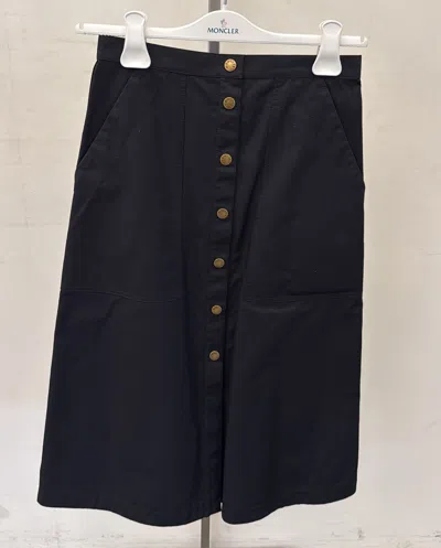 Moncler Single Breasted Skirt In Black