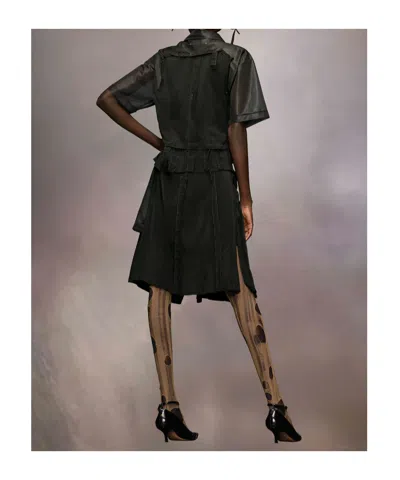 Maison Margiela Midi Polo Dress In Black