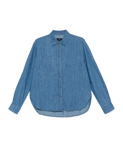 7 For All Mankind Easy Linen-blend Shirt In Brown