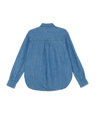 7 For All Mankind Easy Linen-blend Shirt In Brown