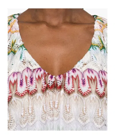 Missoni Kurzes Kleid Mit V-ausschnitt Aus Spitze In Smqs