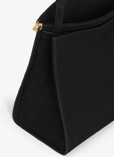 Alaïa Le Click Medium Curve Shoulder Bag In Glossy Leather In Black