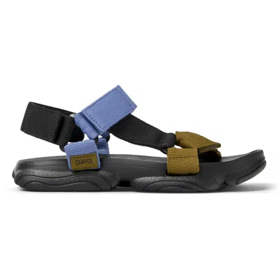 Camper Karst Sandal In Black,blue,green