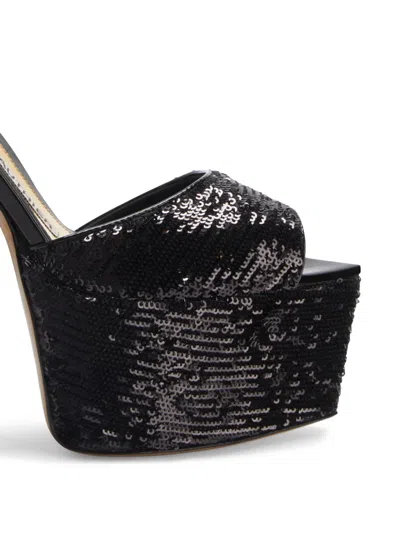 Alexandre Vauthier 116mm Sequin-embellished Sandal In Black