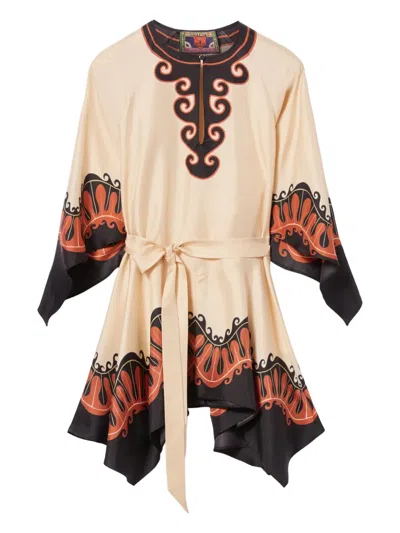 La Doublej Malibu Mini Dress In Multi