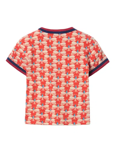 La Doublej Itty Bitty Double Binding Ringer T-shirt In Orange