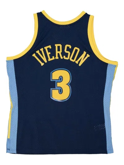 2006/07 HARDWOOD CLASSICS DENVER NUGGETS ALLEN IVERSON "ASTROS BLUE" SWINGMAN 平纹针织T恤