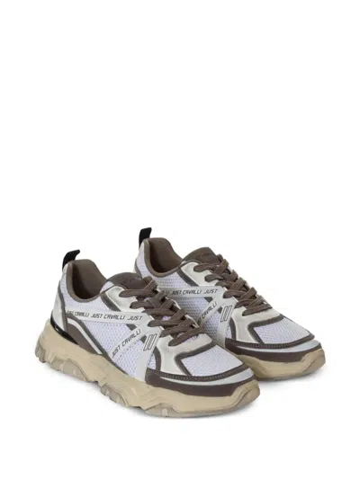 Just Cavalli Panelled Sneakers In Multi