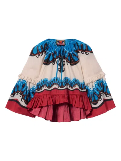 La Doublej Boho Blouse In Multi