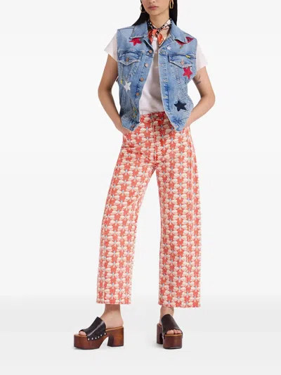 La Doublej The Half Pipe Jeans In Orange