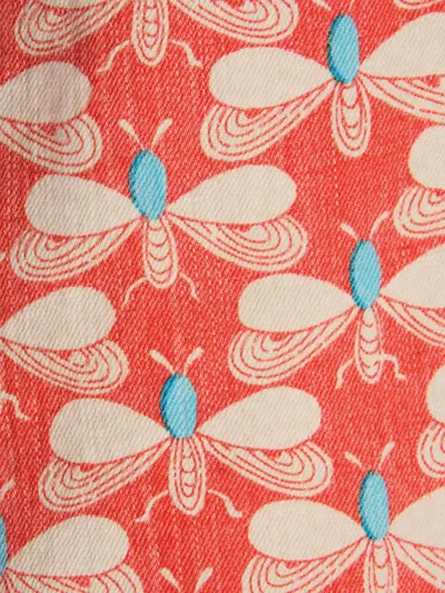 La Doublej The Half Pipe Jeans In Orange