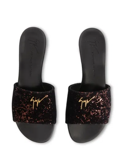 Giuseppe Zanotti Shirley Slides In Black