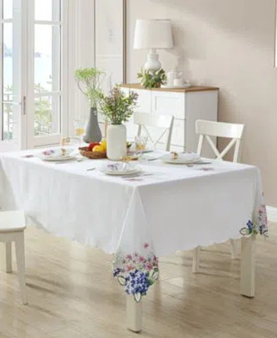 Elrene Hydrangea Cutwork Table Linen Collection In Lilac