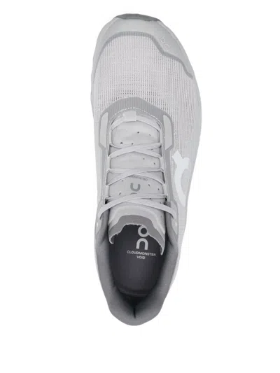 On Men Grey Lace Up Sneakers, 9.5 Luxury Sneakers For Men Darveys In Gray