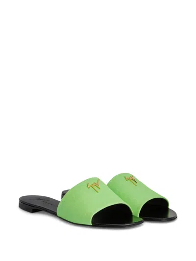 Giuseppe Zanotti Shirley Slides In Green