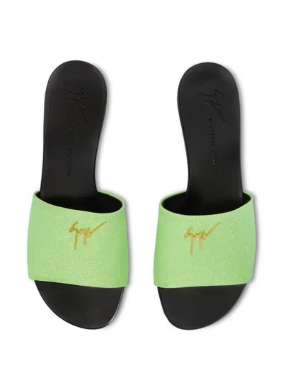 Giuseppe Zanotti Shirley Slides In Green