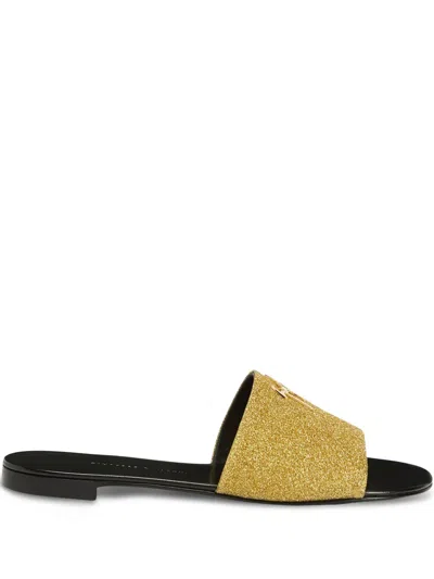 Giuseppe Zanotti Shirley Slides In Gold