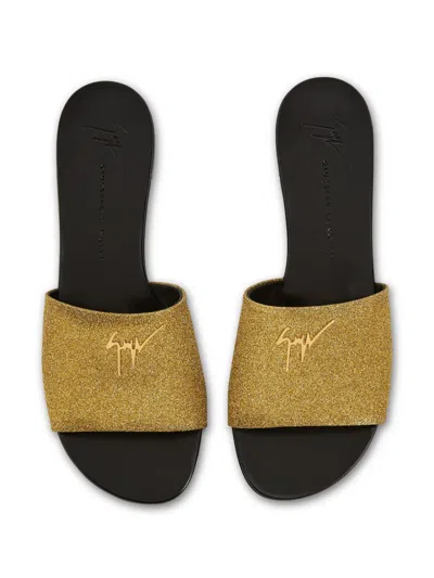 Giuseppe Zanotti Shirley Slides In Gold