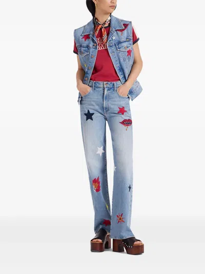 La Doublej The Maven Sneak Jeans In Blue