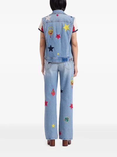 La Doublej The Maven Sneak Jeans In Blue