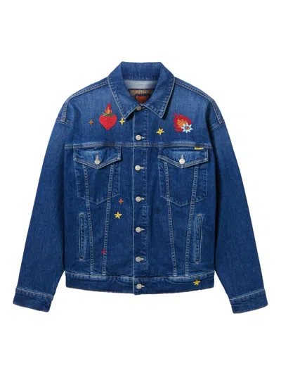 La Doublej The Drop It Drifter Jacket In Blue