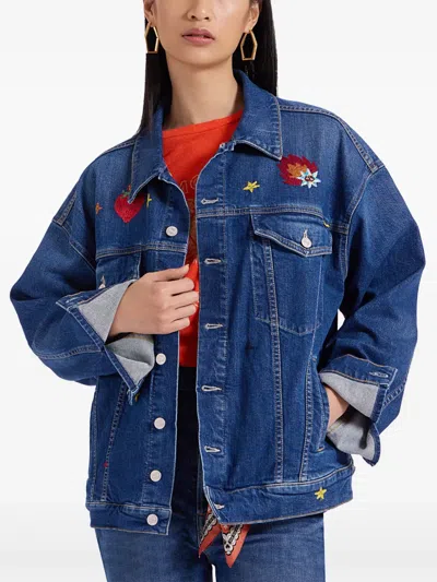 La Doublej The Drop It Drifter Jacket In Blue