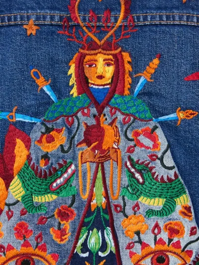 La Doublej The Drop It Drifter Jacket In Blue