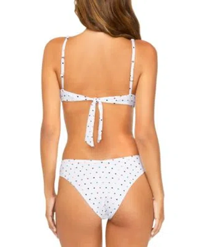 Raisins Juniors Pisces Printed Bikini Top Bottoms In White