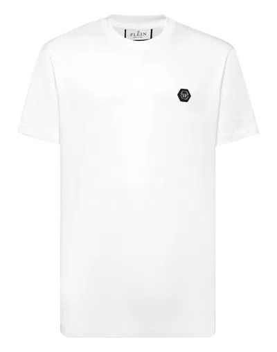 Philipp Plein Lightweight Short Sleeve Crew Neck T-shirt In White