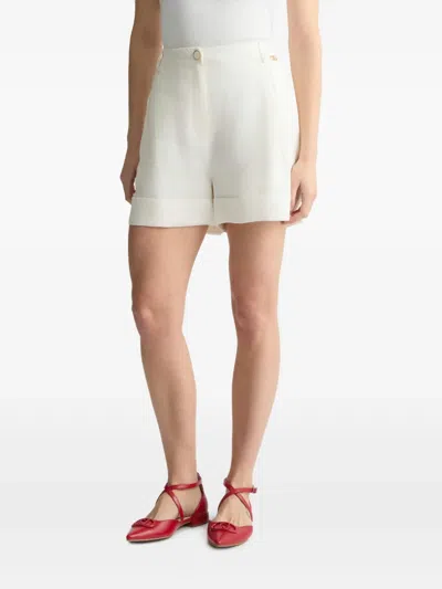 Liu •jo Liu Jo White Ramie Shorts