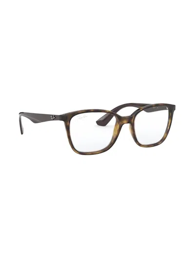 Ray Ban Square-frame Glasses In Brown