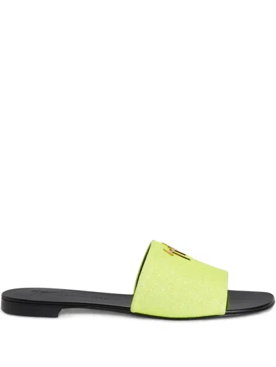 Giuseppe Zanotti Shirley Slides In Yellow