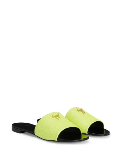 Giuseppe Zanotti Shirley Slides In Yellow